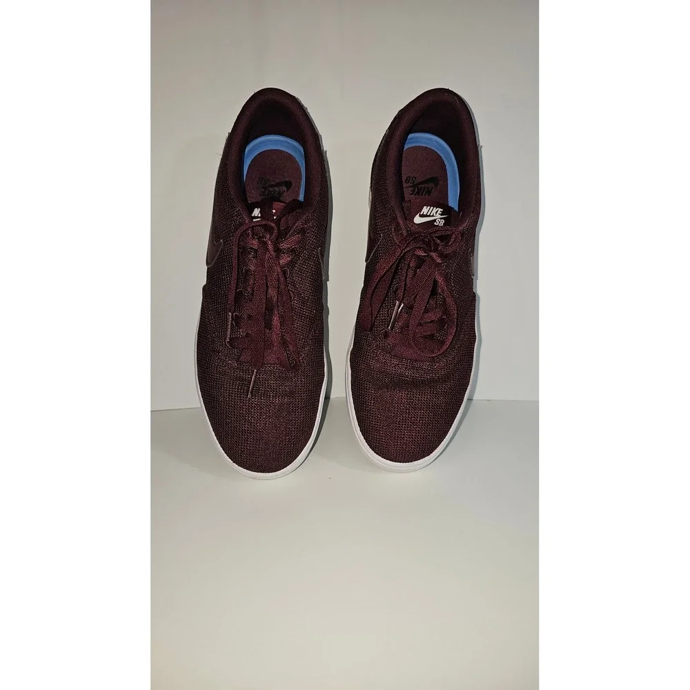 Nike SB Burgundy Mesh Low Top Sneakers Skate Shoes Men Size 10 - Picture 2 of 13